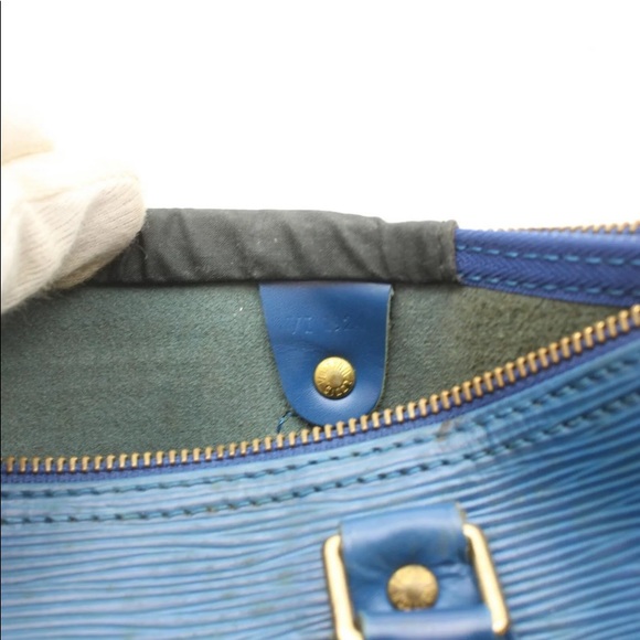 Authentic Louis Vuitton speedy 30 blue epi - Picture 9 of 9